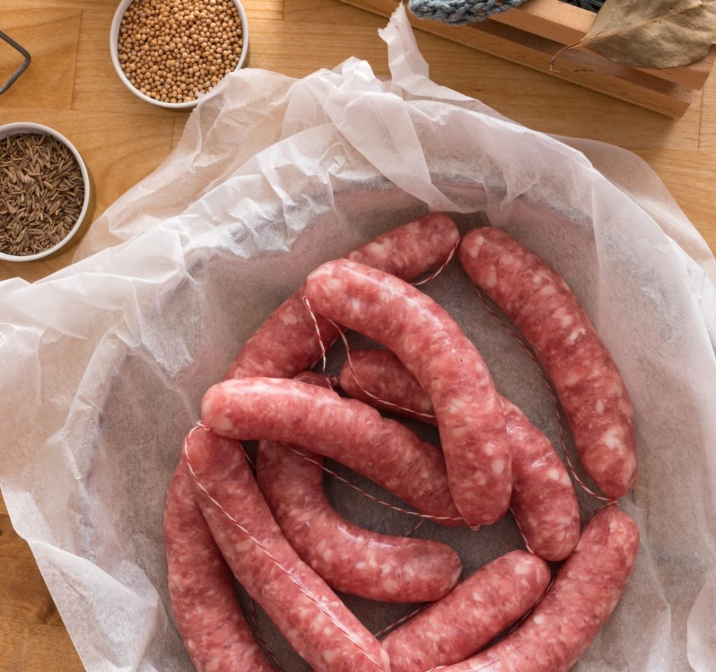 application_section vegstable fresh sausage application
