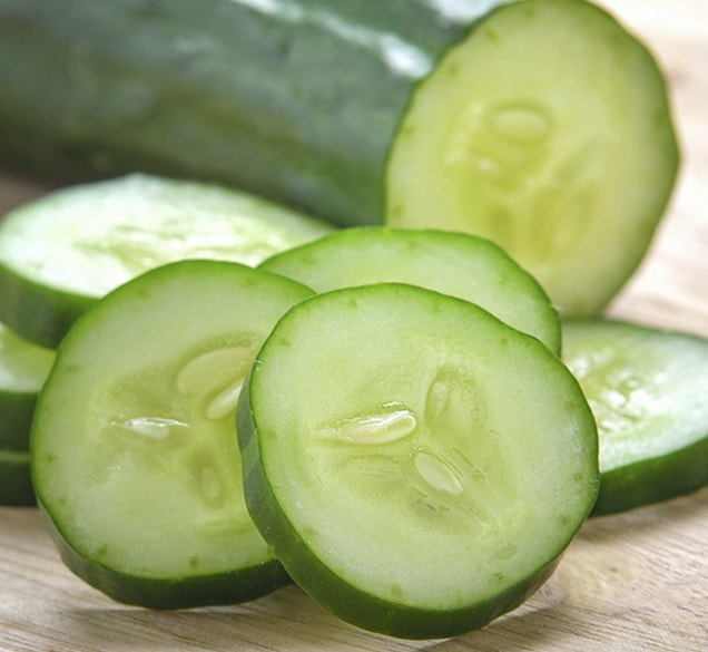 concentrates-cucumber close up of sliced cucumbers