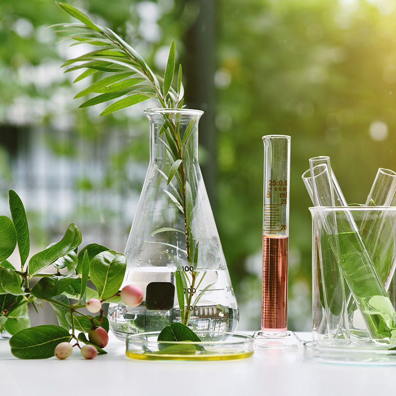 Botanical extracts within scientific containers Botanical extracts within scientific containers