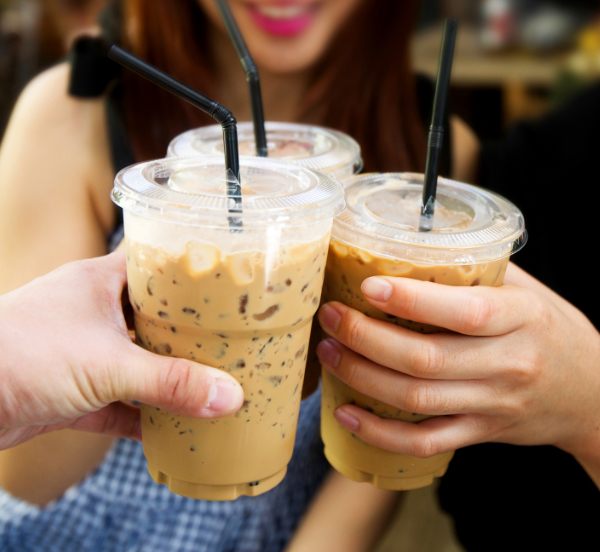 herbal_market group of women drinking iced coffees