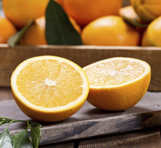 juicedry-orange fresh sliced orange halves on wood